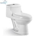Aquakubisch beliebte Sanitärwaren weiße Farbe siphonische einteilige Badezimmertoilette